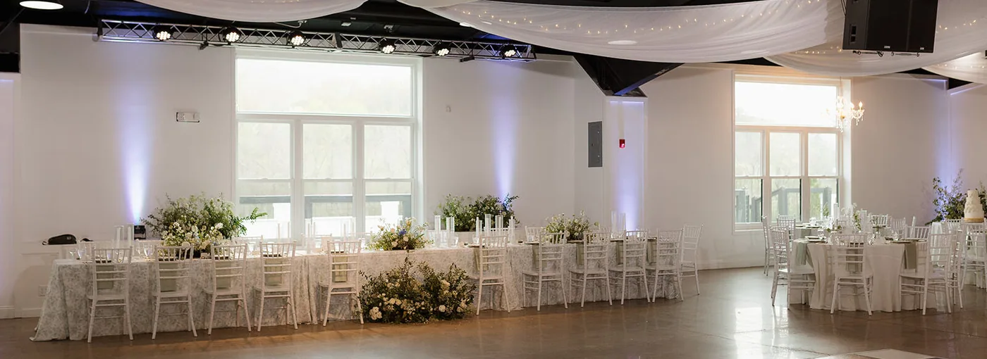 The room set, drapery and the checkerboard floor, in daylight