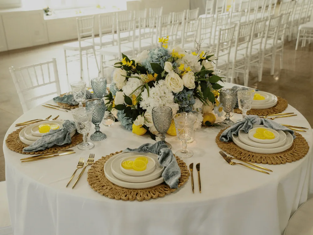 A table, laid