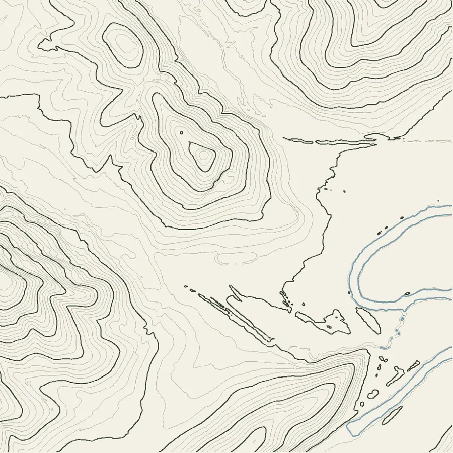 Contour map of the estate